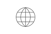 Global line icon