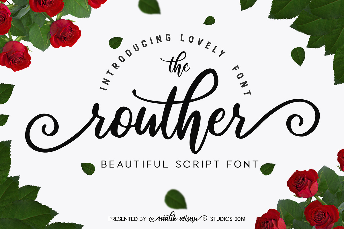 routher - beautiful script font in Script Fonts - product preview 8