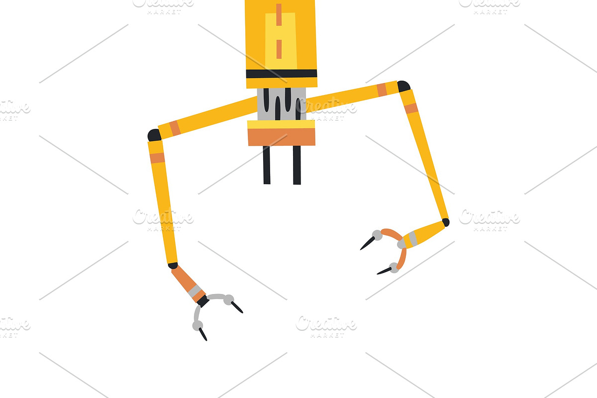 Industrial mechanical robot in Illustrations - product preview 8