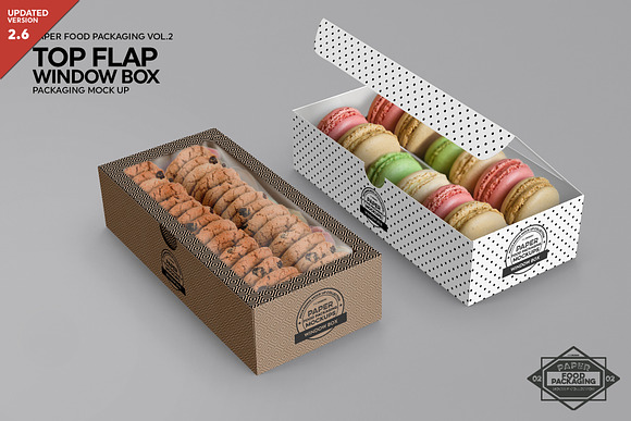Top Flap Window Box Packaging Mockup in Branding Mockups - product preview 7