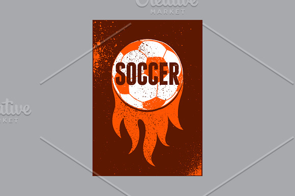 Football/Soccer vintage posters. in Illustrations - product preview 4