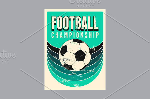 Football/Soccer vintage posters. in Illustrations - product preview 8