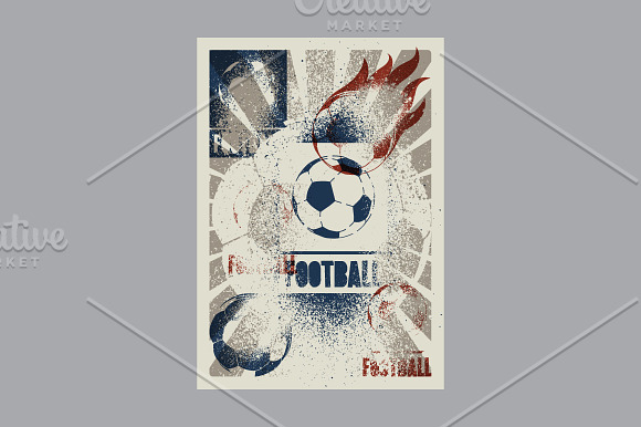Football/Soccer vintage posters. in Illustrations - product preview 11