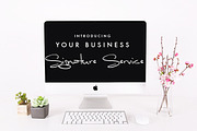 Styled Stock Imac Pink Floral Cactus