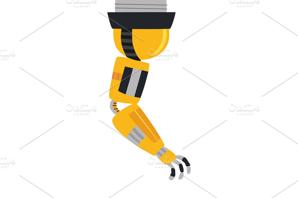 Industrial mechanical robot in Illustrations - product preview 8