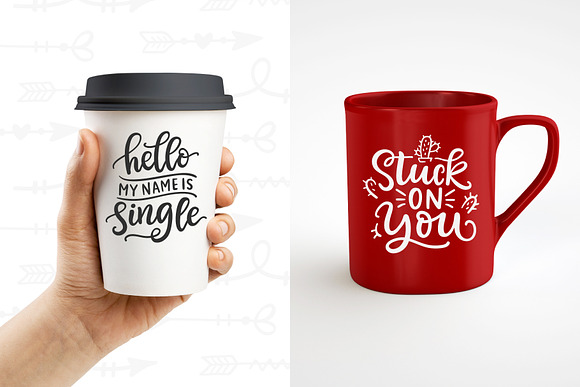 57 Valentine Quotes & Arrows Clipart in Illustrations - product preview 2