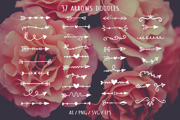 57 Valentine Quotes & Arrows Clipart in Illustrations - product preview 9