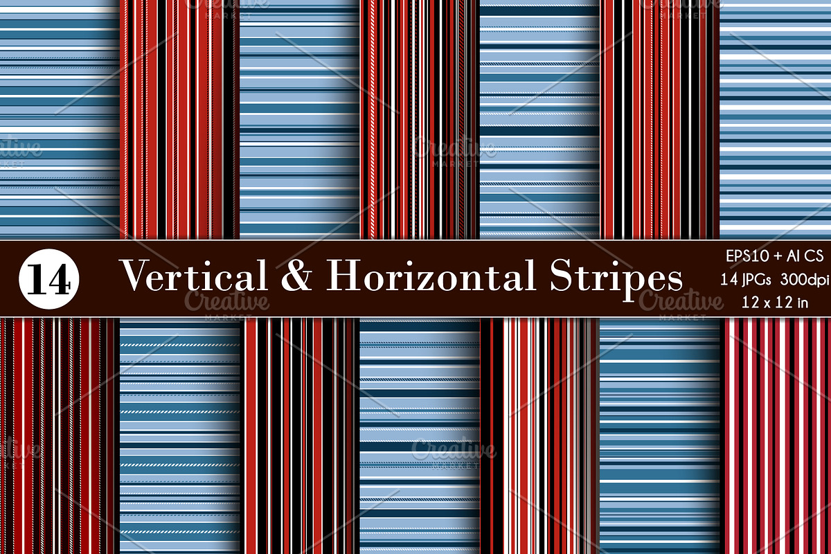 Vertical and Horizontal Stripes in Patterns - product preview 8