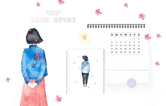 Love Story in Illustrations - product preview 6