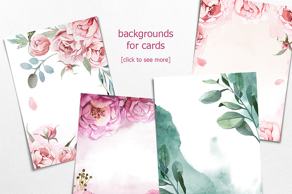 Watercolor flowers in Illustrations - product preview 5