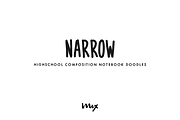 Narrow – A Handwritten Font
