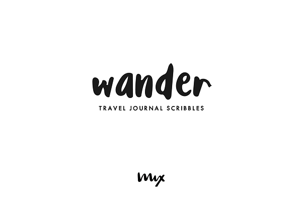 Wander — A Handwritten Font