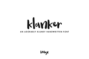 Klunker - A Handwritten Font