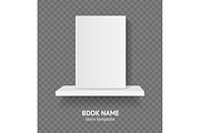 3d White Blank Template Book 