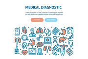 Medical Diagnostics Flyer Banner 