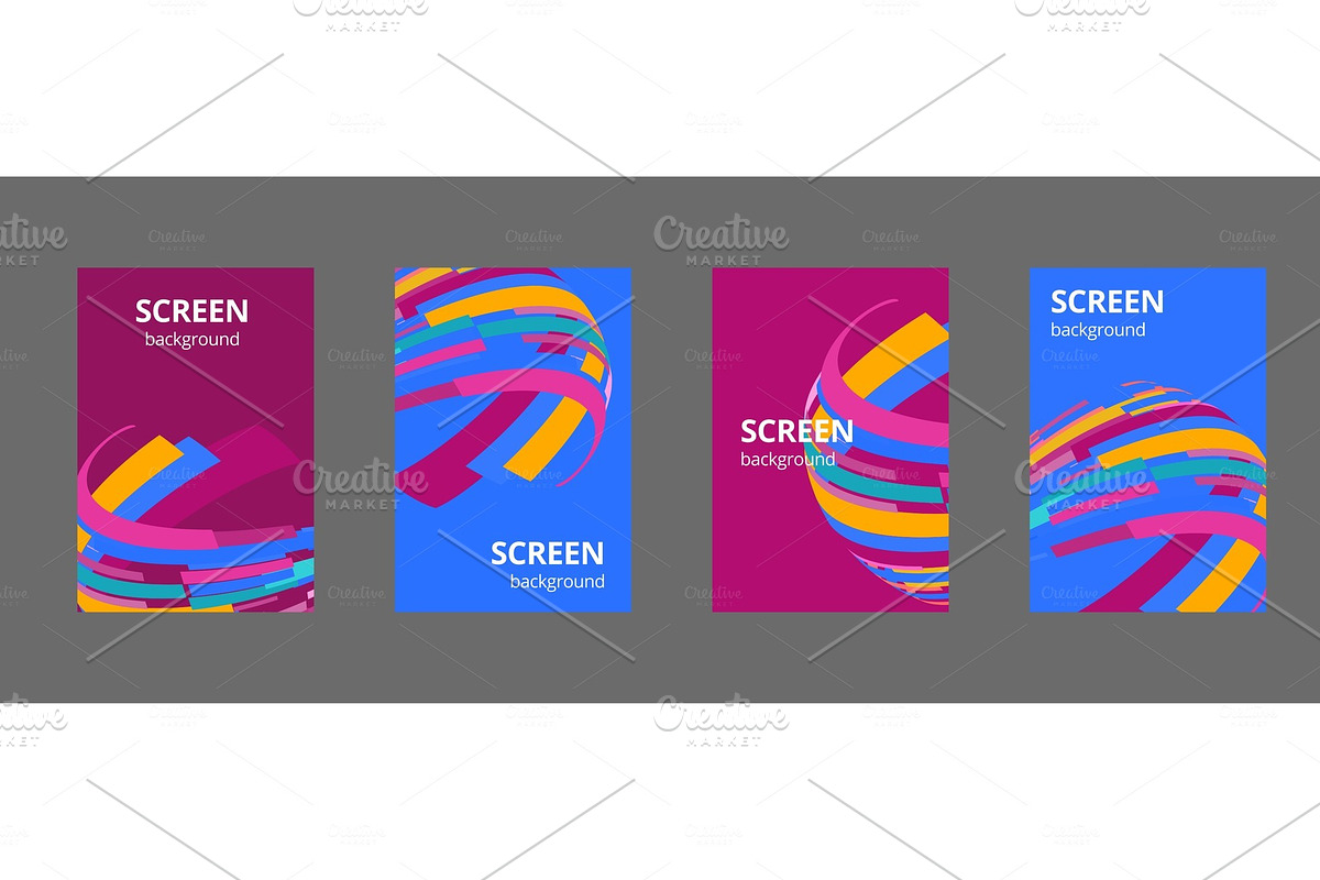 Colorful geometric background. Fluid in Illustrations - product preview 8