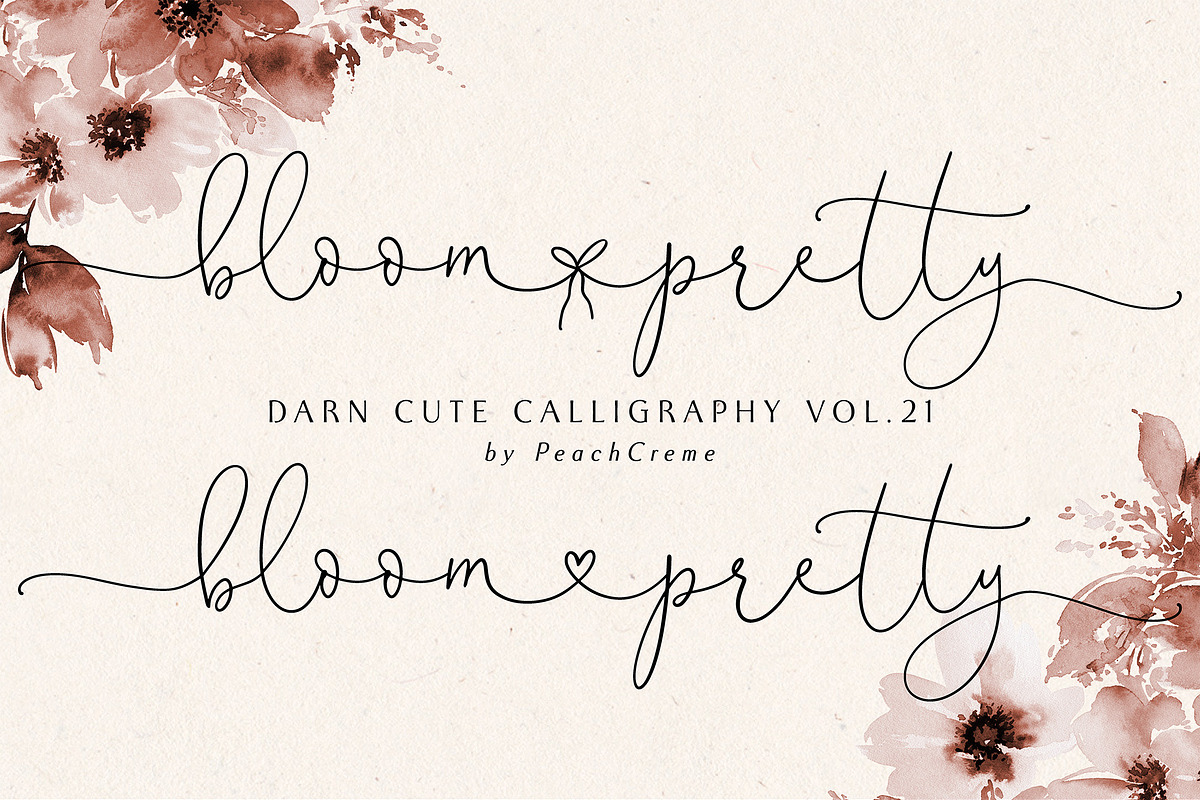 Bloom Pretty // VALENTINE'S SALE in Pretty Fonts - product preview 8