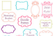 Doodle Frames Photoshop Brushes