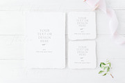 Wedding cards mockup, PSD+JPG