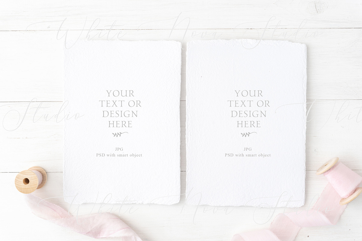 Wedding card mockup, PSD+JPG in Card Templates - product preview 8