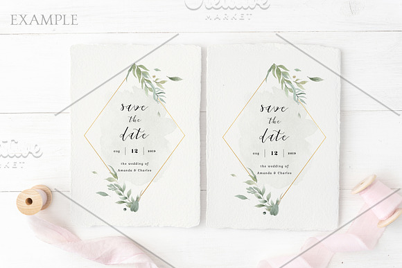 Wedding card mockup, PSD+JPG in Card Templates - product preview 1