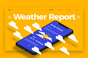 WeatherReport -Banner & Landing Page