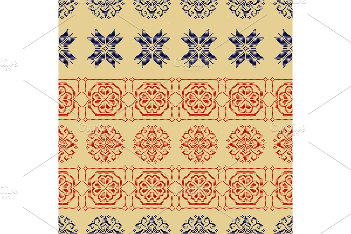 Traditional Norway Style Seamless in Patterns - product preview 8