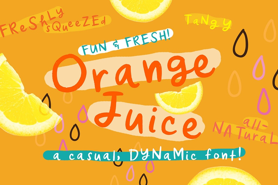 Orange Juice Font in Display Fonts - product preview 8