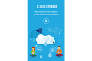 Cloud Storage Video Web Banner in