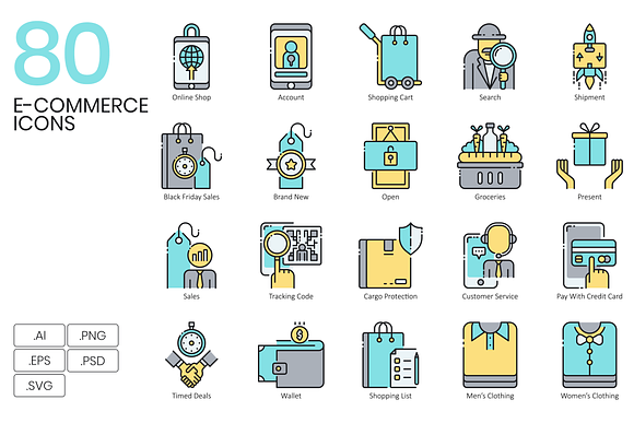 1400+ Icons - Aqua Vector Bundle in Contact Icons - product preview 2