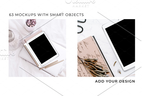 IPAD MOCKUP. LIFESTYLE BUNDLE 63 + in Product Mockups - product preview 5