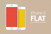 iPhone 6 Flat Mockups