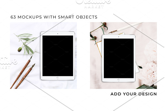IPAD MOCKUP. LIFESTYLE BUNDLE 63 + in Product Mockups - product preview 33