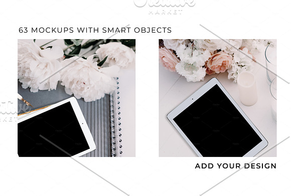 IPAD MOCKUP. LIFESTYLE BUNDLE 63 + in Product Mockups - product preview 34