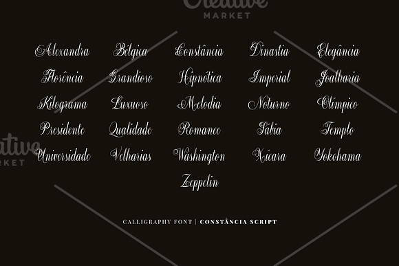 Constância Script Family in Script Fonts - product preview 4