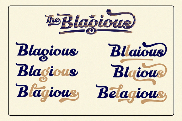 The Blagious Bold Script in Script Fonts - product preview 7