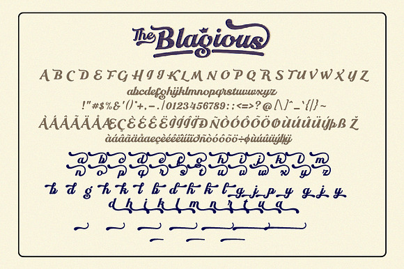 The Blagious Bold Script in Script Fonts - product preview 8