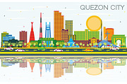 Quezon City Philippines City Skyline