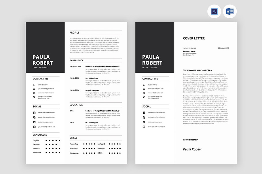 Ms Word Resume Templates in Resume Templates - product preview 8
