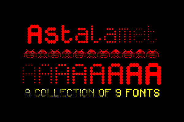 Astalamet Pro - 9 fonts