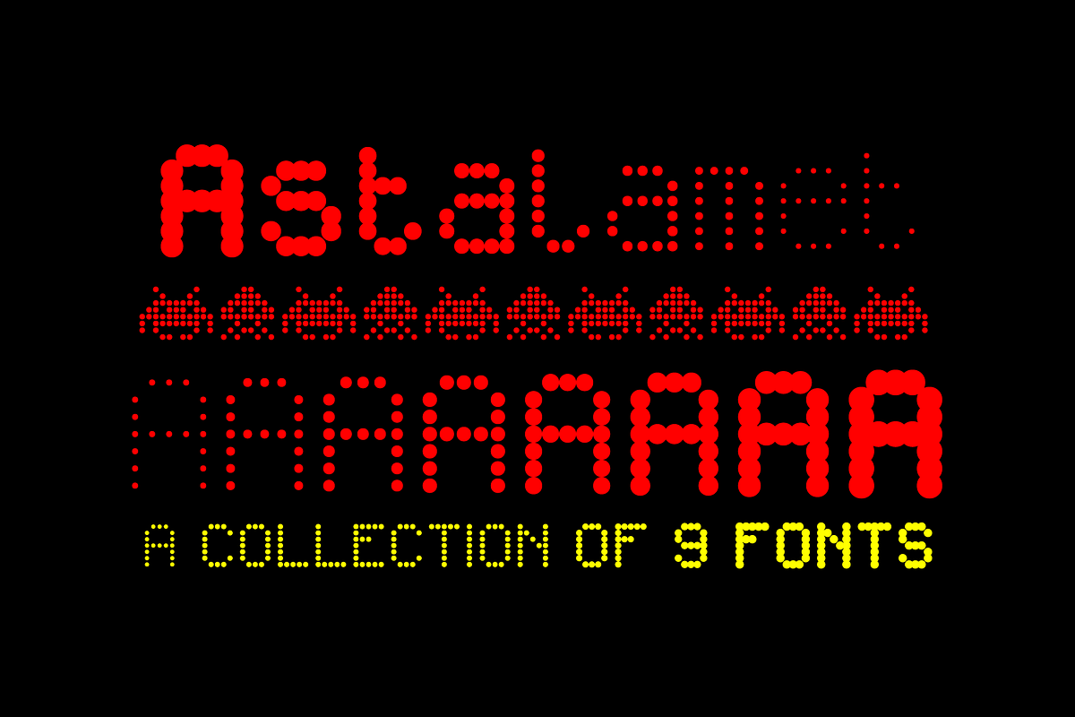 Astalamet Pro - 9 fonts in Display Fonts - product preview 8