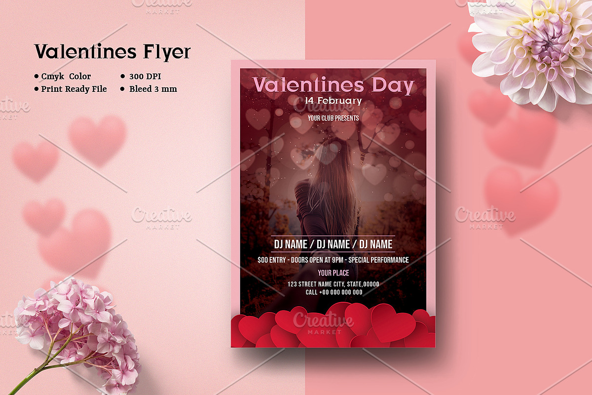 Valentines Day Party Flyer V946 in Flyer Templates - product preview 8