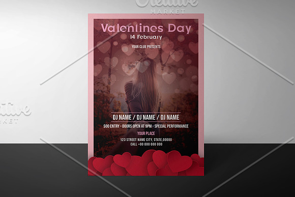 Valentines Day Party Flyer V946 in Flyer Templates - product preview 2