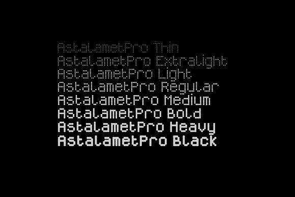 Astalamet Pro - 9 fonts in Display Fonts - product preview 1