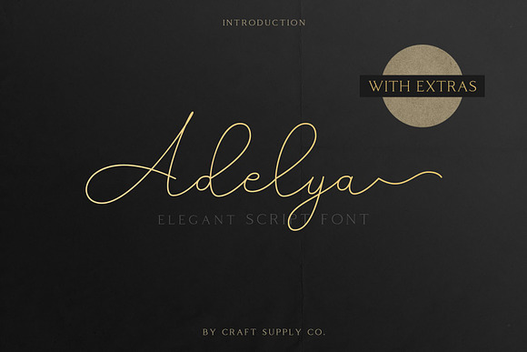 Adelya - Elegant Signature Font in Script Fonts - product preview 1