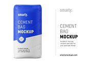 Cement bag mockup
