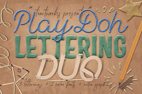 Play-Doh Lettering Duo