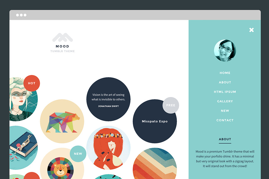 Mood Tumblr Theme in Tumblr Themes - product preview 8