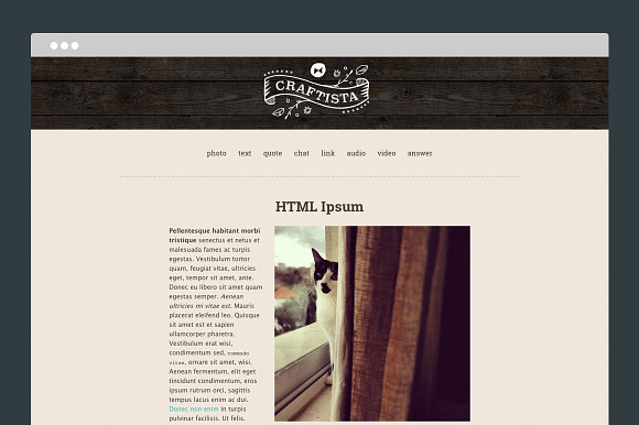 Craftista Tumblr Theme in Tumblr Themes - product preview 2