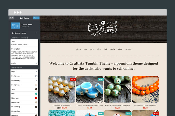 Craftista Tumblr Theme in Tumblr Themes - product preview 3